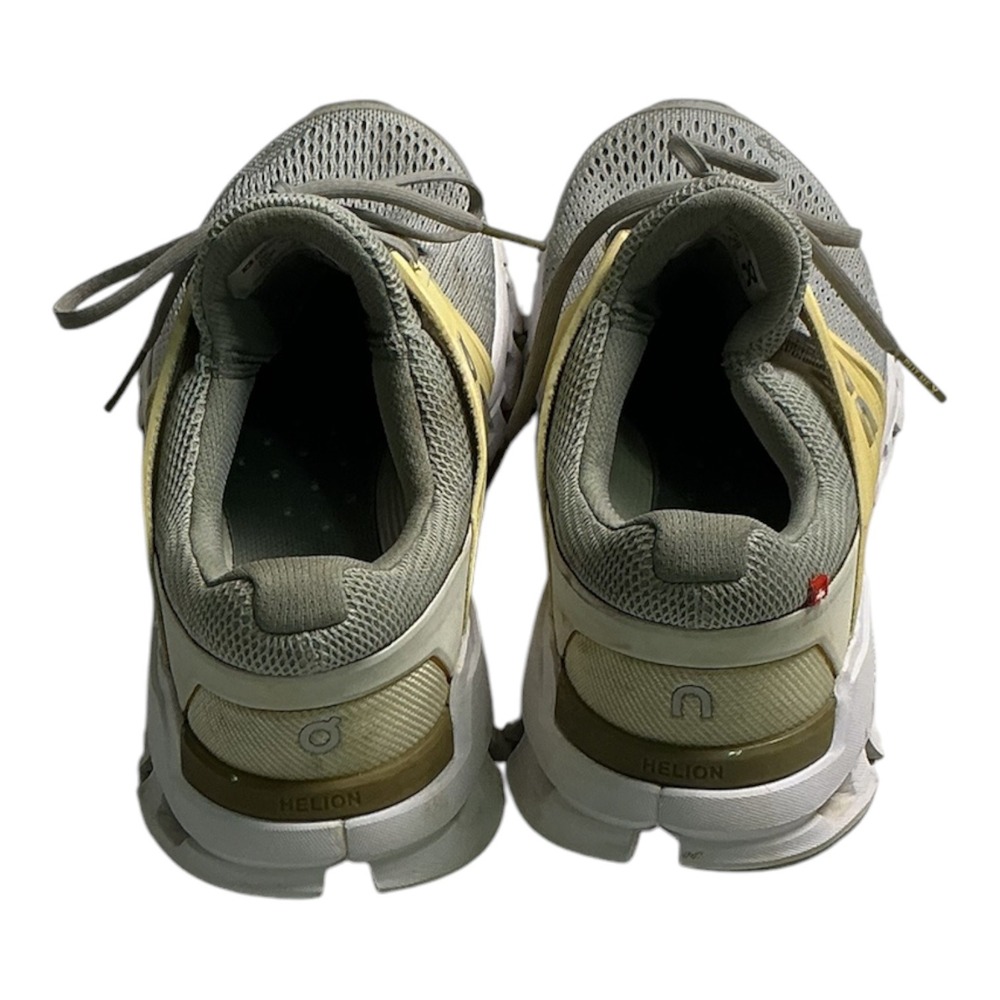 On Running Cloudswift Helion Womens Grey Yellow Mesh Road Running Shoes - Picture 2 of 5
